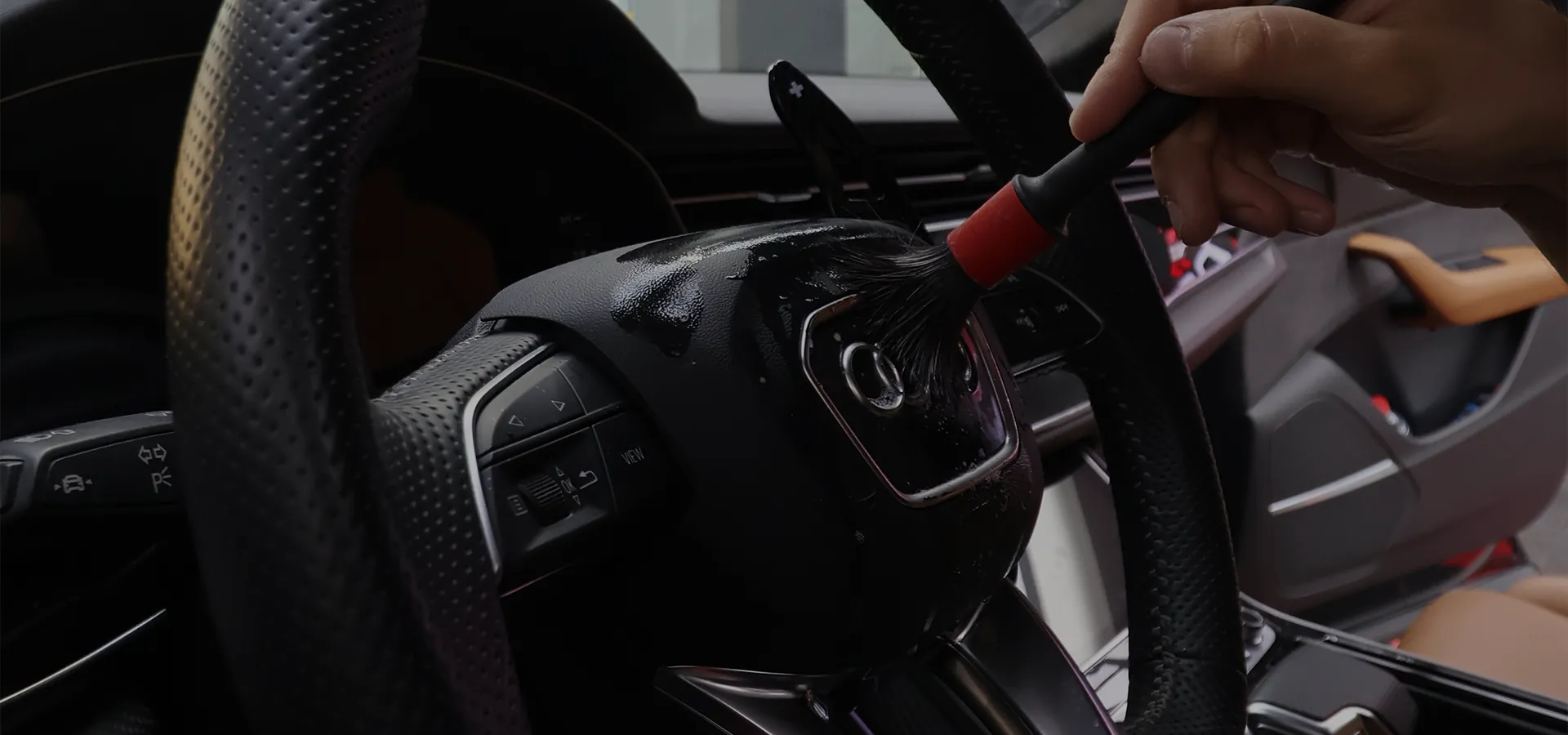 Detailing and car care service at First Pro Al Khan Branch